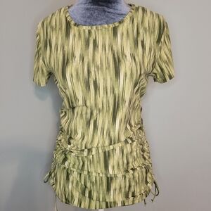 Green and Yellow Women's Top